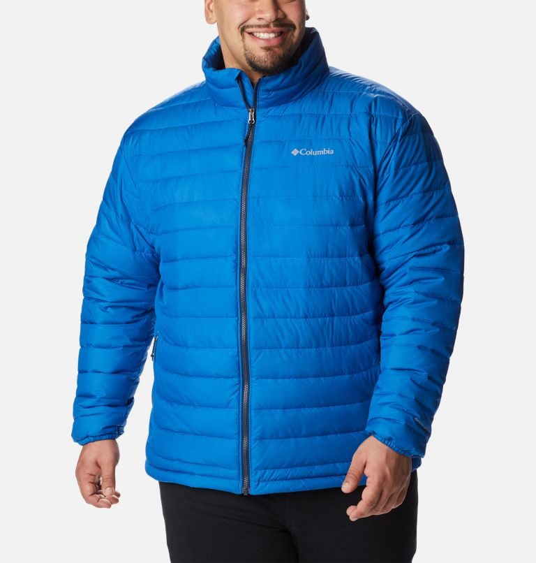 Columbia Powder Lite Isolerte Jakker Herre Blå | Plus Size 95374Q